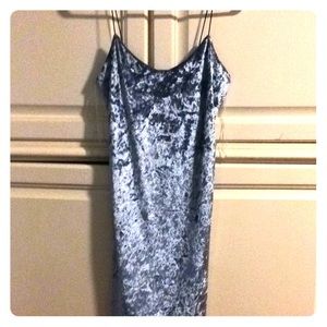 NWT Polly and Esther Blue Velvet Dress